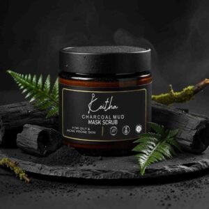 charcoal mud mask scrub