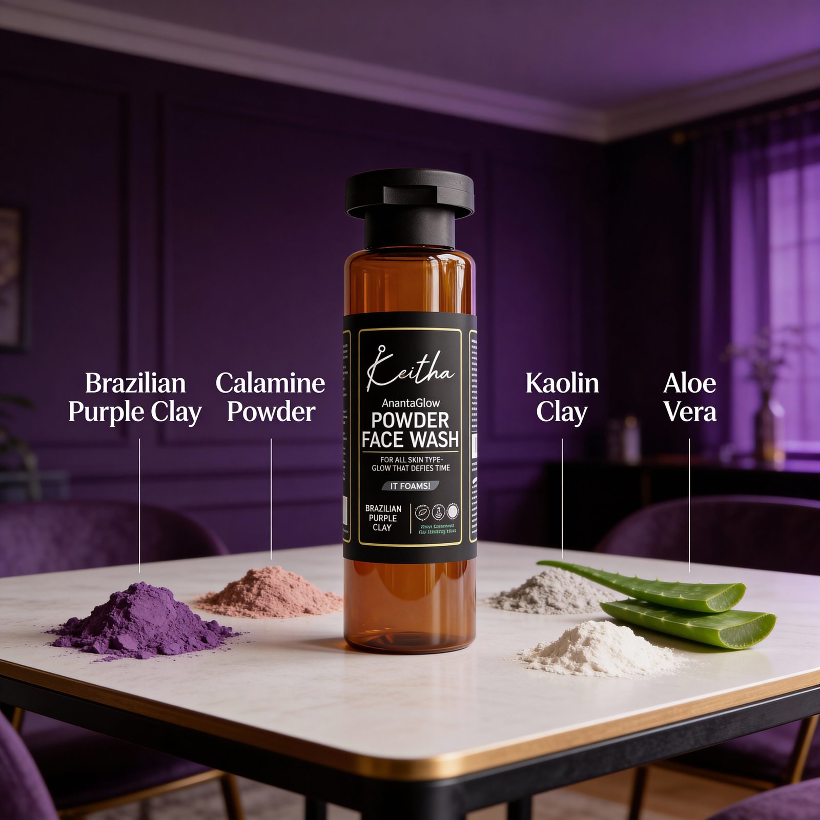 anantaglow powder face wash