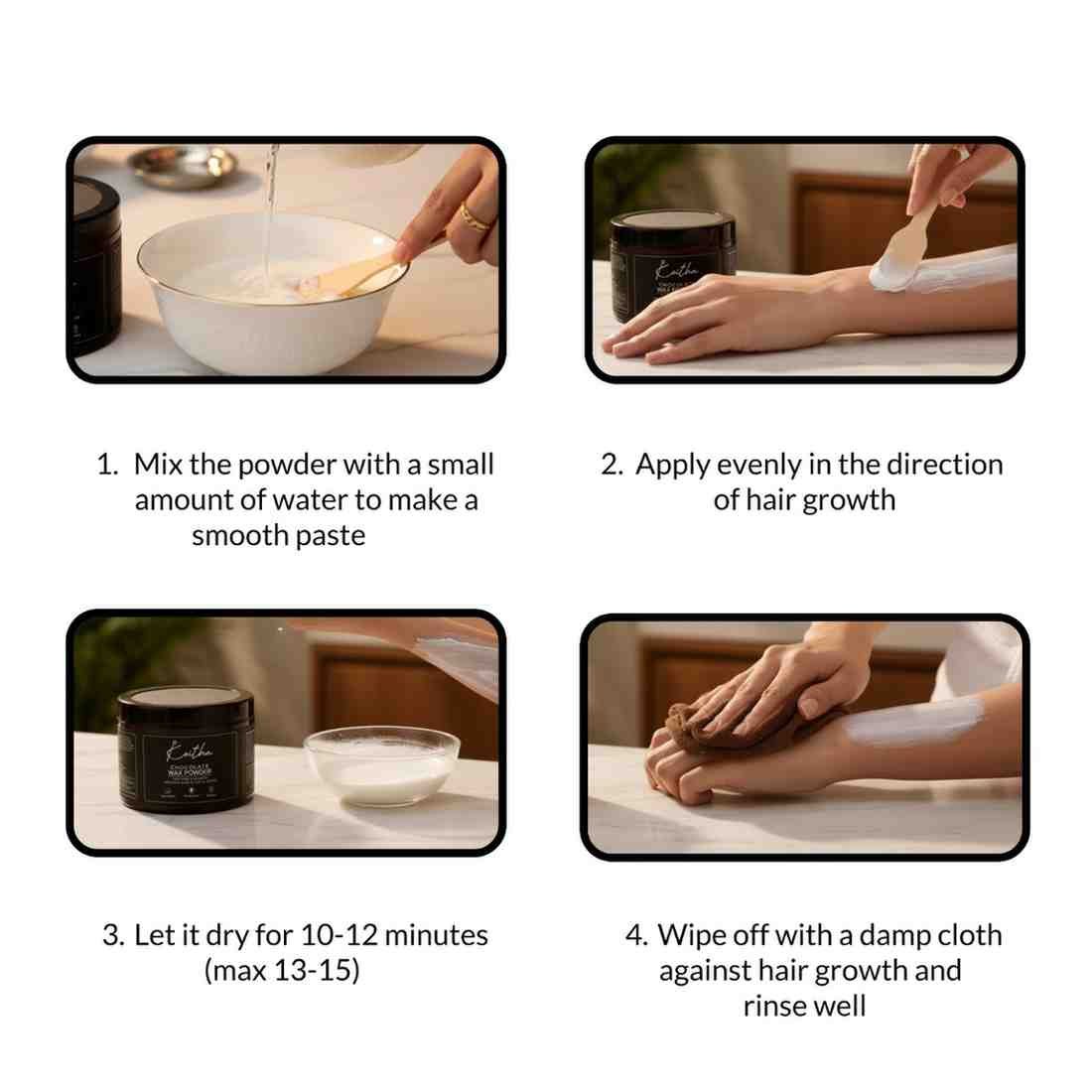 chocolate powder wax